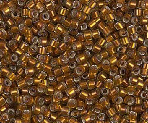 DB1682 11/0 Silver Lined Glazed Dark Honey Miyuki Delica