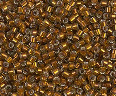 DB1682 11/0 Silver Lined Glazed Dark Honey Miyuki Delica