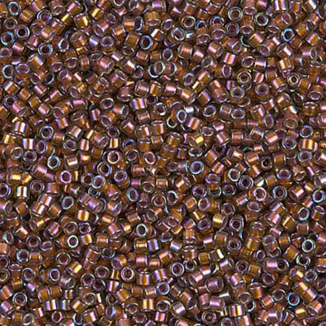 Silver Lined Glazed Dark Honey AB Miyuki Delica 11/0 DB1692