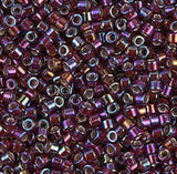 DB1694 11/0 Silver Lined Glazed Dark Cranberry AB Miyuki Delica