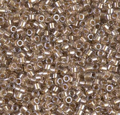 DB0901 11/0 Sparking Honey Beige Lined Crystal Miyuki Delica