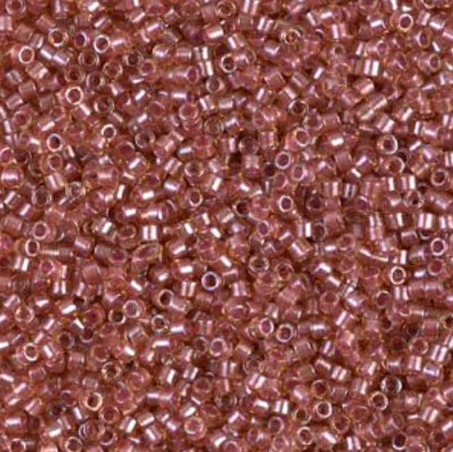 Sparking Salmon Lined Topaz Miyuki Delica 11/0 DB0913