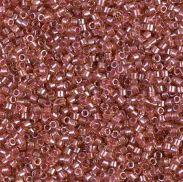 Sparking Salmon Lined Topaz Miyuki Delica 11/0 DB0913