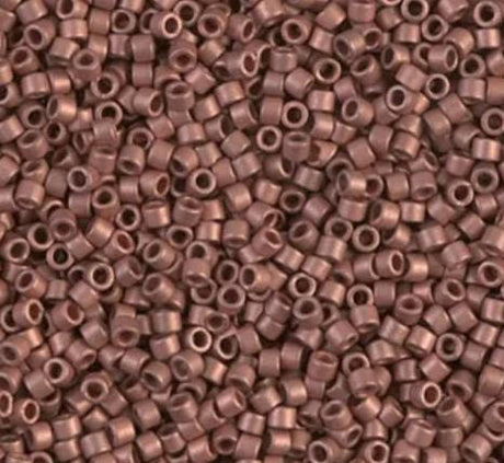 DB0340 11/0 Matted Copper Plated Miyuki Delica