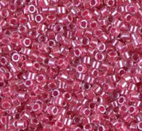 Delica 11/0 Dyed Semi Frosted Opaque Bright Red Miyuki Delica Bead, DB0791-5 Grams
