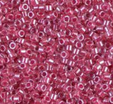 Delica 11/0 Dyed Semi Frosted Opaque Bright Red Miyuki Delica Bead, DB0791-5 Grams