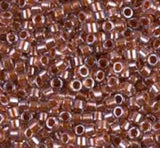 DB0915 11/0 Sparking Ginger Lined Crystal Miyuki Delica