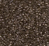 DB0123 11/0 Transparent Smoky Olive Luster 11/0 Miyuki Delica