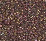 DB0126 11/0 Cinnamon Rainbow Gold Luster 11/0 Miyuki Delica