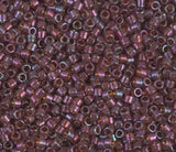 DB0129 11/0 Mulberry Rainbow Gold Luster Miyuki Delica