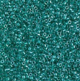 Sparking Dark Aqua Green Lined Crystal Miyuki Delica 11/0 DB0918