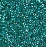 DB0918 11/0 Sparking Dark Aqua Green Lined Crystal Miyuki Delica