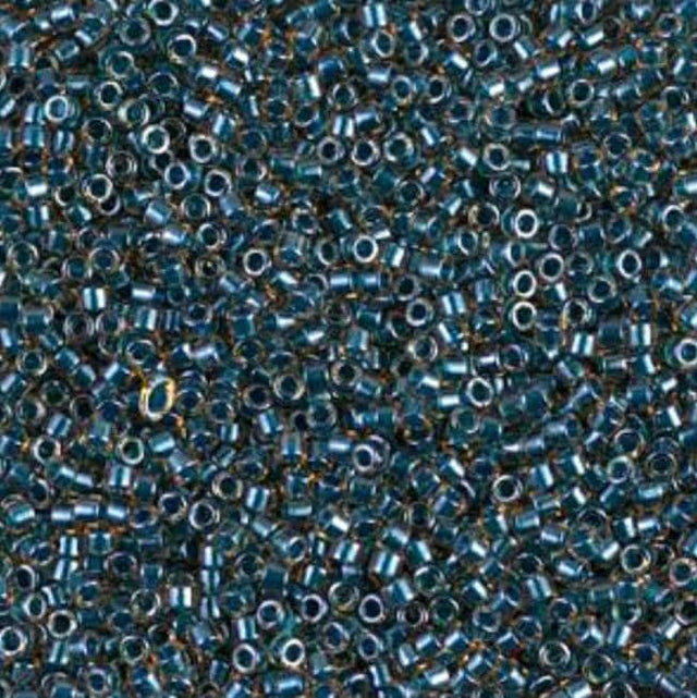 Sparking Blue Lined Topaz Miyuki Delica 11/0 DB0921