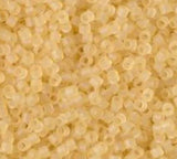 DB1272 11/0 Matte Transparent Light Straw Miyuki Delica