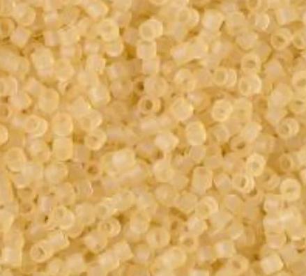 DB1272 11/0 Matte Transparent Light Straw Miyuki Delica