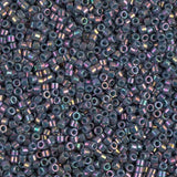 Opaque Purple Gray Rainbow Luster Miyuki Delica  11/0 DB0134 