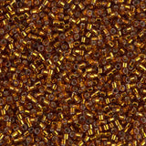 Silver Lined Dark Topaz Miyuki Delica 1/0 DB0144