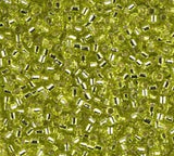 DB0147 11/0 Silver Lined Chartreuse Miyuki Delica