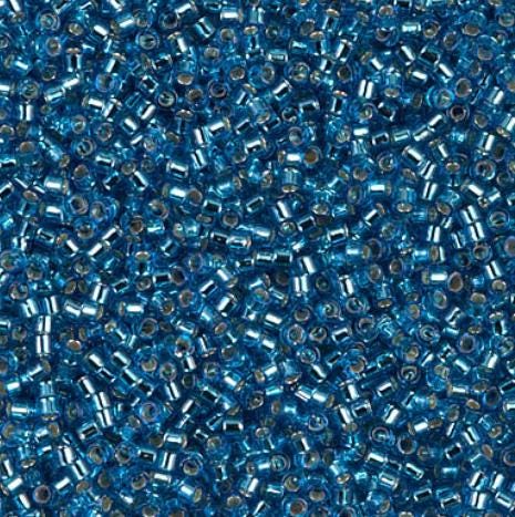 DB0149 11/0 Silver Lined Capri Blue Miyuki Delica