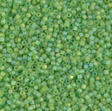 Matte Transparent Lime AB Miyuki Delica 11/0 DB1281