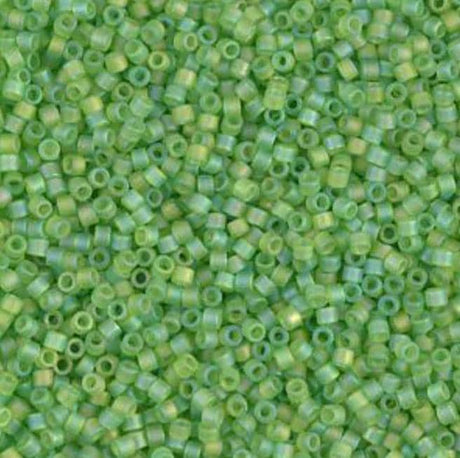 Matte Transparent Lime AB Miyuki Delica 11/0 DB1281