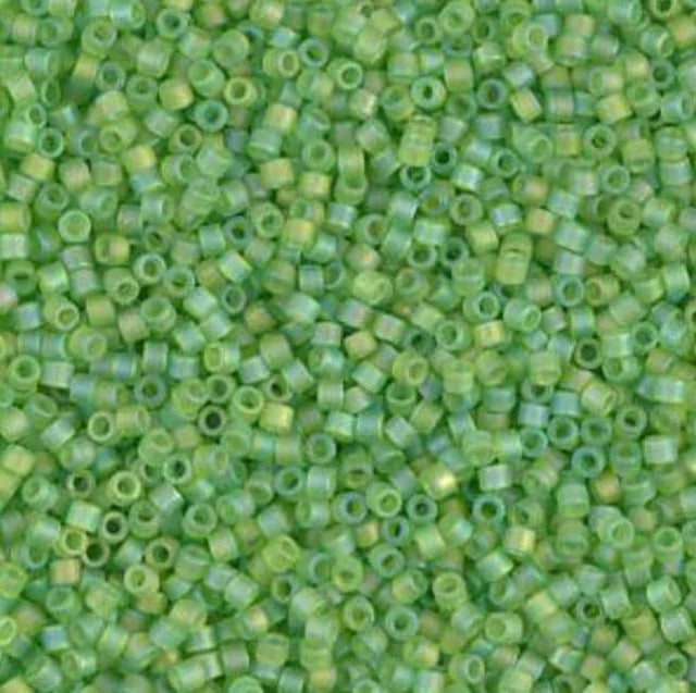 Matte Transparent Lime AB Miyuki Delica 11/0 DB1281