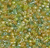 DB0983 11/0 Sparkling Lined Lemon Line Mix Miyuki Delica