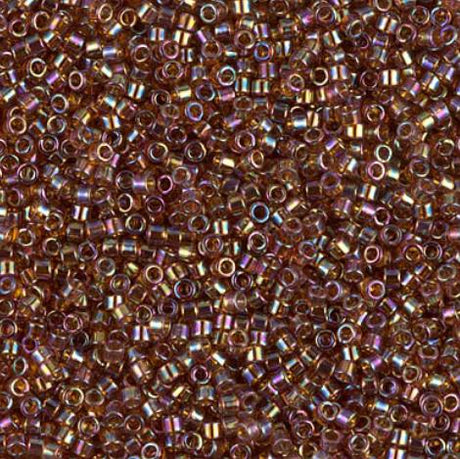 DB0170 11/0 Transparent Topaz AB Miyuki Delica