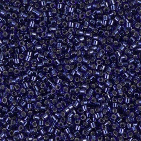 DB0183 11/0 Silver Lined Royal Blue Miyuki Delica