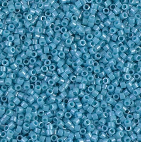 DB0218 11/0 Opaque Medium Turquoise Blue Luster Miyuki Delica