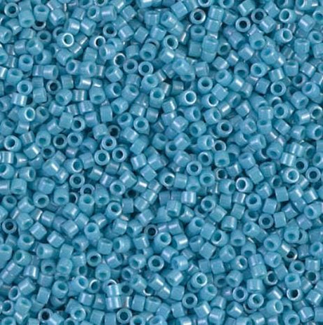 DB0218 11/0 Opaque Medium Turquoise Blue Luster Miyuki Delica