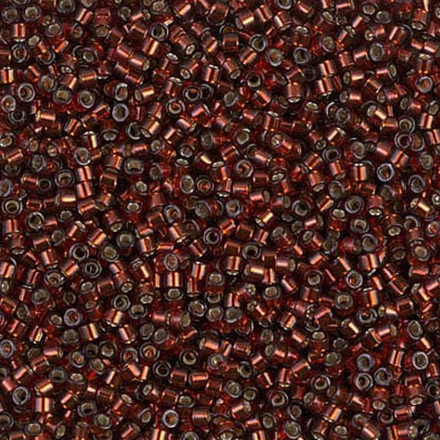 Silver Lined Dark Cranberry Miyuki Delica 11/0 DB1202