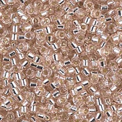 DB1203 11/0 Silver Lined Pink Mist Miyuki Delica