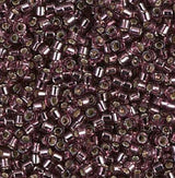 DB1204 11/0 Silver Lined Mauve Miyuki Delica