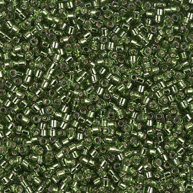 Silver Lined Olive Miyuki Delica 11/0 DB1207