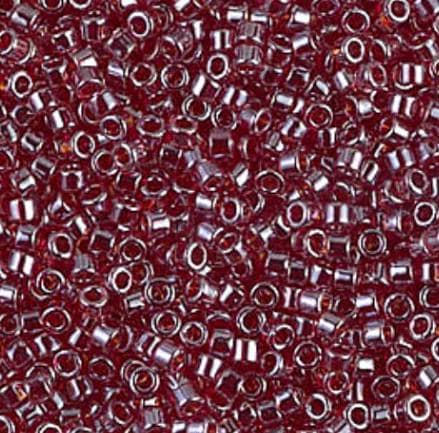 DB1222 11/0 Transparent Dark Cranberry Luster Miyuki Delica