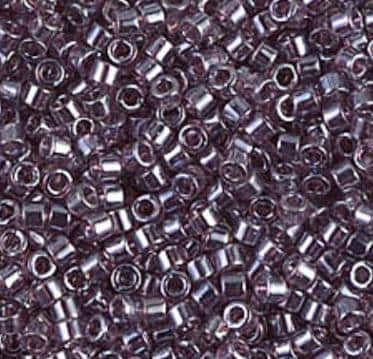 DB1224 11/0 Transparent Mauve Luster Miyuki Delica
