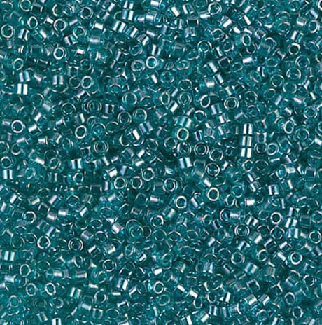 Transparent Caribbean Teal Luster Miyuki Delica 11/0 DB1228