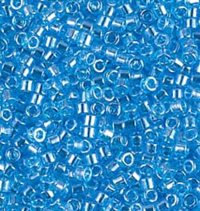 DB1229 11/0 Transparent Ocean Blue Luster Miyuki Delica