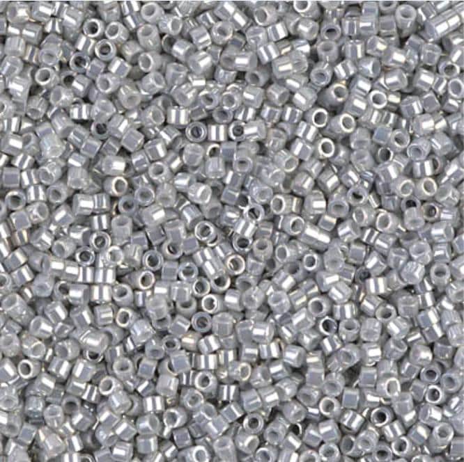 DB0252 11/0 Opaque Gray Luster Miyuki Delica 