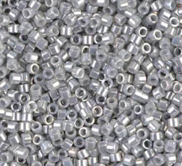 DB0252 11/0 Opaque Gray Luster Miyuki Delica
