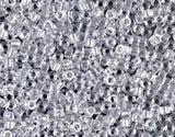 DB0271 11/0 Sparkling Silver Gray Lined Crystal Miyuki Delica