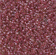 DB0283 11/0 Cranberry Lined Peridot Luster Miyuki Delica 