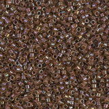 DB0287 11/0 Cinnamon Lined Topas Luster Miyuki Delica 