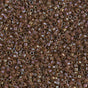 DB0287 11/0 Cinnamon Lined Topas Luster Miyuki Delica 