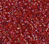 DB0295 11/0 Red Lined AB Miyuki Delica