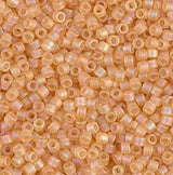 DB0852 11/0 Matte Transparent Light Topaz AB Miyuki Delica