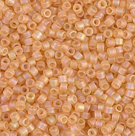 DB0852 11/0 Matte Transparent Light Topaz AB Miyuki Delica