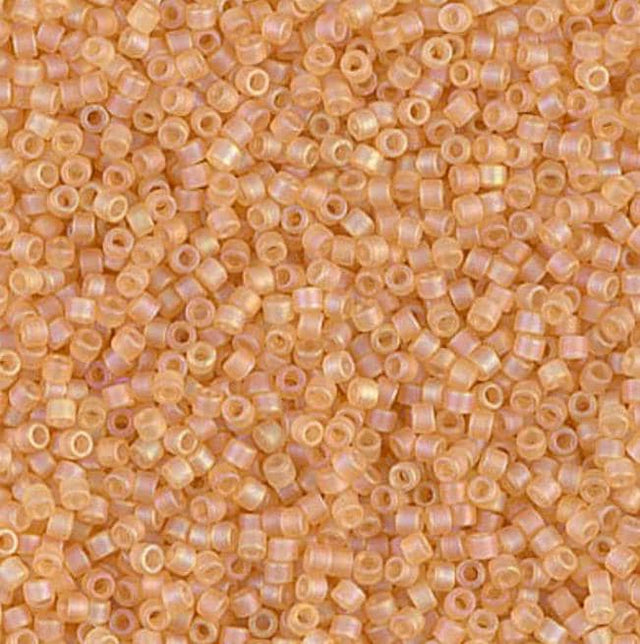 Matte Transparent Light Topaz AB Miyuki Delica 11/0 DB0852