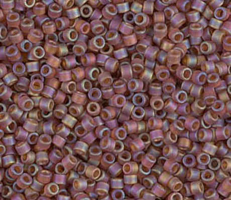 DB0853 11/0 Matte Transparent Dark Topaz AB Miyuki Delica